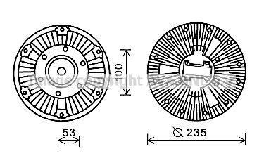 AVA QUALITY COOLING Сцепление, вентилятор радиатора SCC031